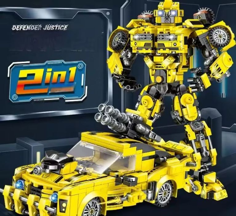 Конструктор 2в1 типу лего конструктор бамблбі трансформери