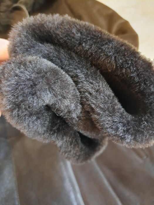 Дубленка женская коричневая