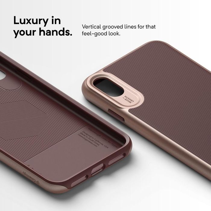 Etui Caseology do iPhone XS Max Wavelenght Burgundy