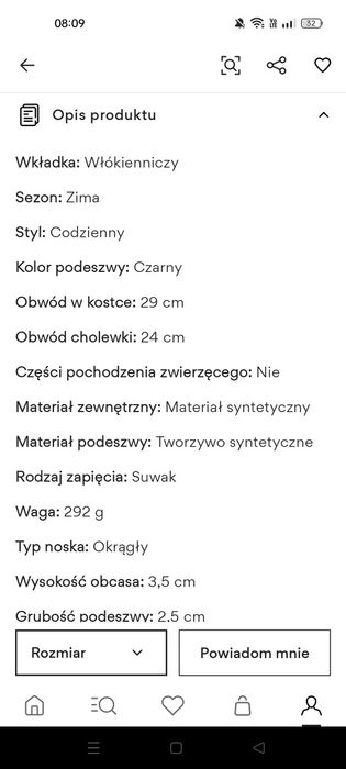 Buty trzewiki ocieplane rozmiar 30