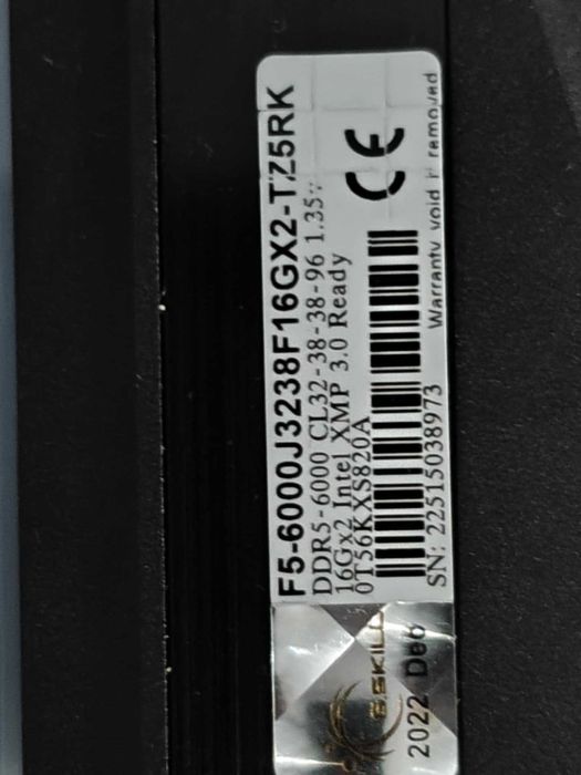 G.Skill Trident Z5 RGB RAM DDR5 32 GB 6000MHz CL32 używane