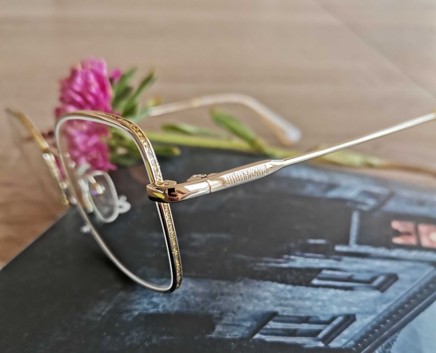 NOWE złote okulary "zerówki" Blue cut, idealne na prezent !!