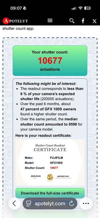 Fujifilm GFX 100S
