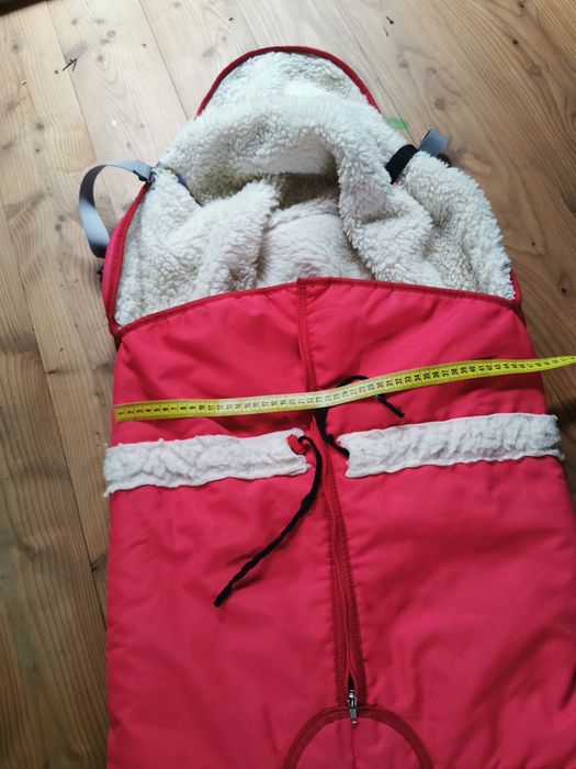 Spiworek do wózka, sanek wełna, duży