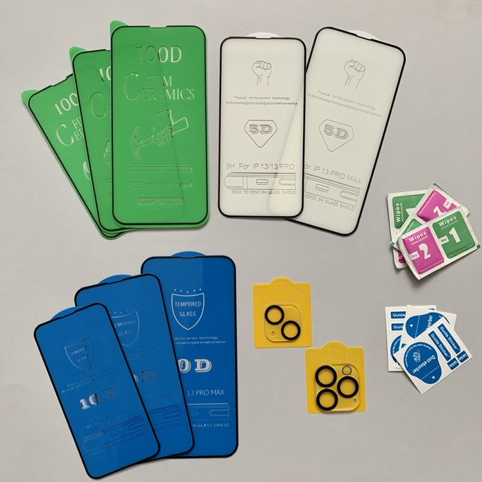 Захисне скло 3D 5D 6D 9D 10D для на IPhone 13 Pro Max на всі моделі