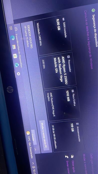 Vendo portatil hp azul como novo