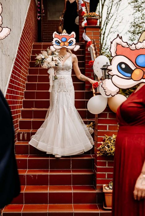 Suknia ślubna rybka