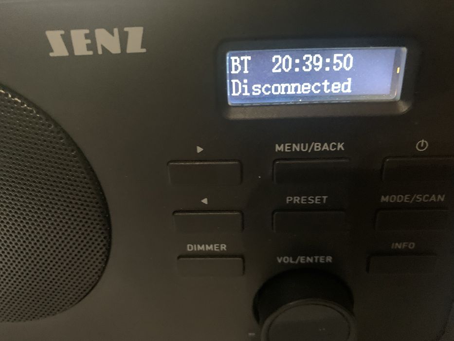 Radio SENZ DAB FM Bluetooth, usb-c 4x AA baterie