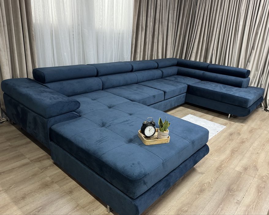 Nowy Narożnik U 350x200 Funkcja Spania Meble Sofa Kanapa Rogówka