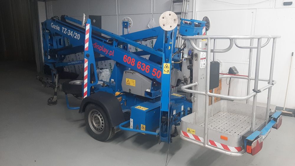 Wynajem podnośnika koszowego na przyczepie