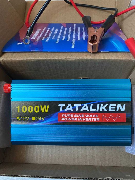 Інвертор Tataliken 1000W, 12/220В, безшумний, чистий синус