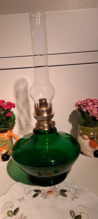 Piękny zielony kolor ze szkła zbiornik