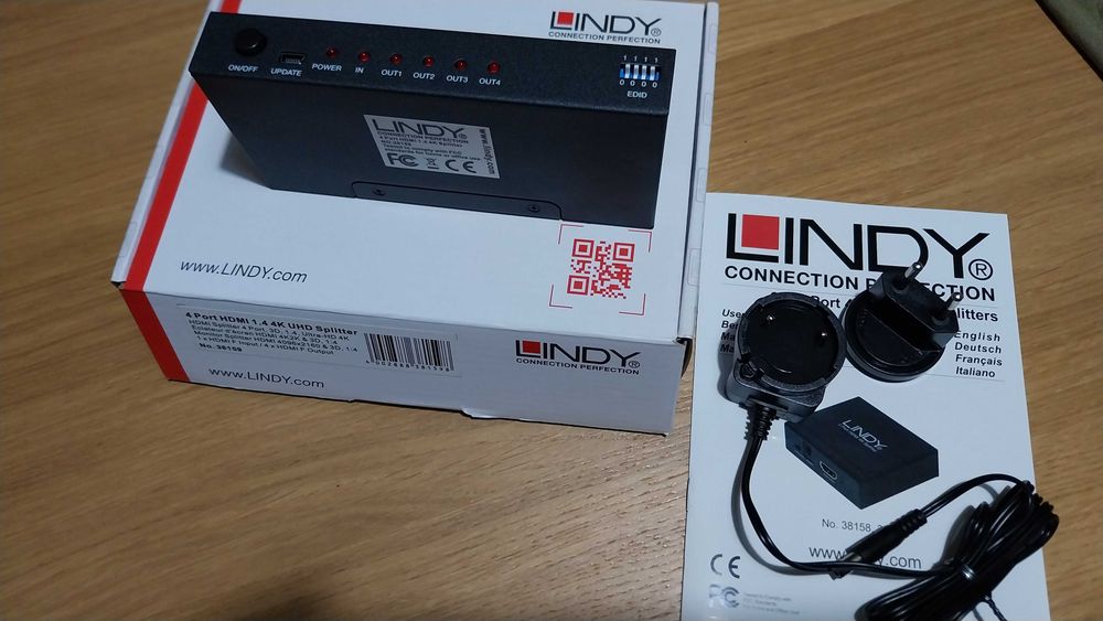 Divisor LINDY de 4 entradas HDMI