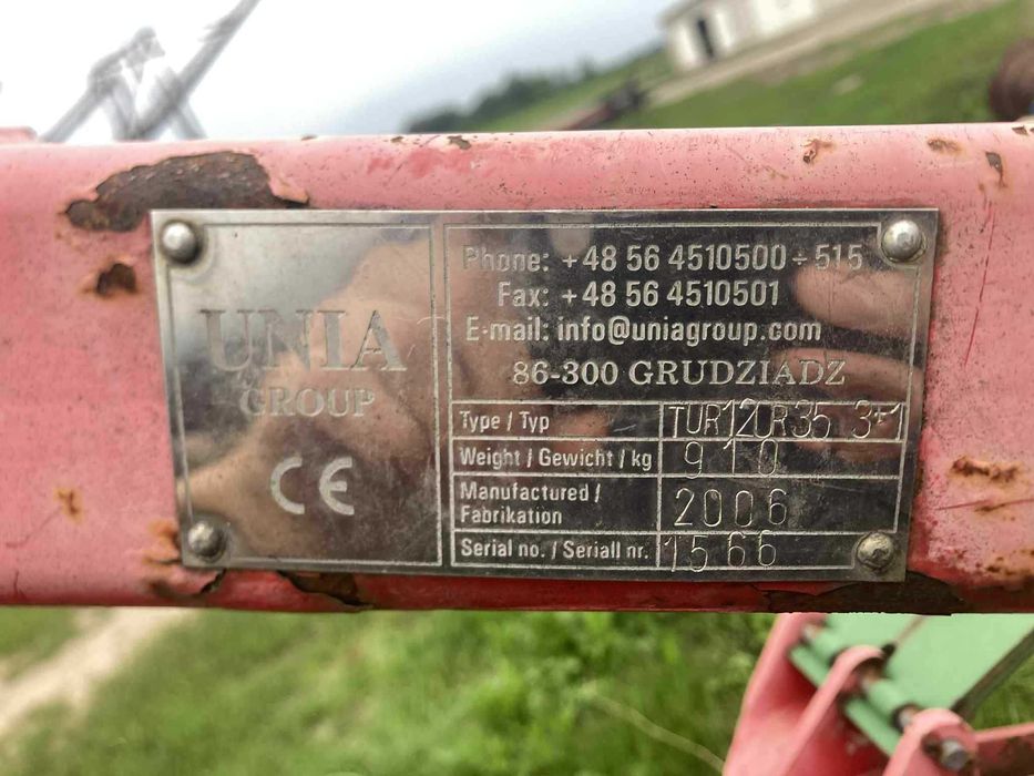 Pług zagonowy Unia Tur 3+1 Resor