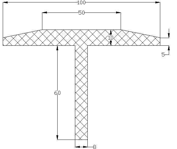 Uszczelka Do Wagi Samochodowej Typ "T" 3mb Uszczelka Wagi Najazdowej