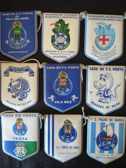 Galhardetes de Várias Casas do FC Porto.