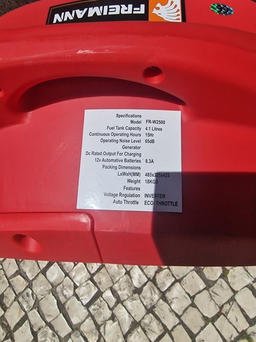 Gerador silencioso 2000 watts novo