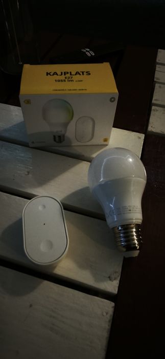 Kit lâmpada inteligente ikea kajplats e27 + comando