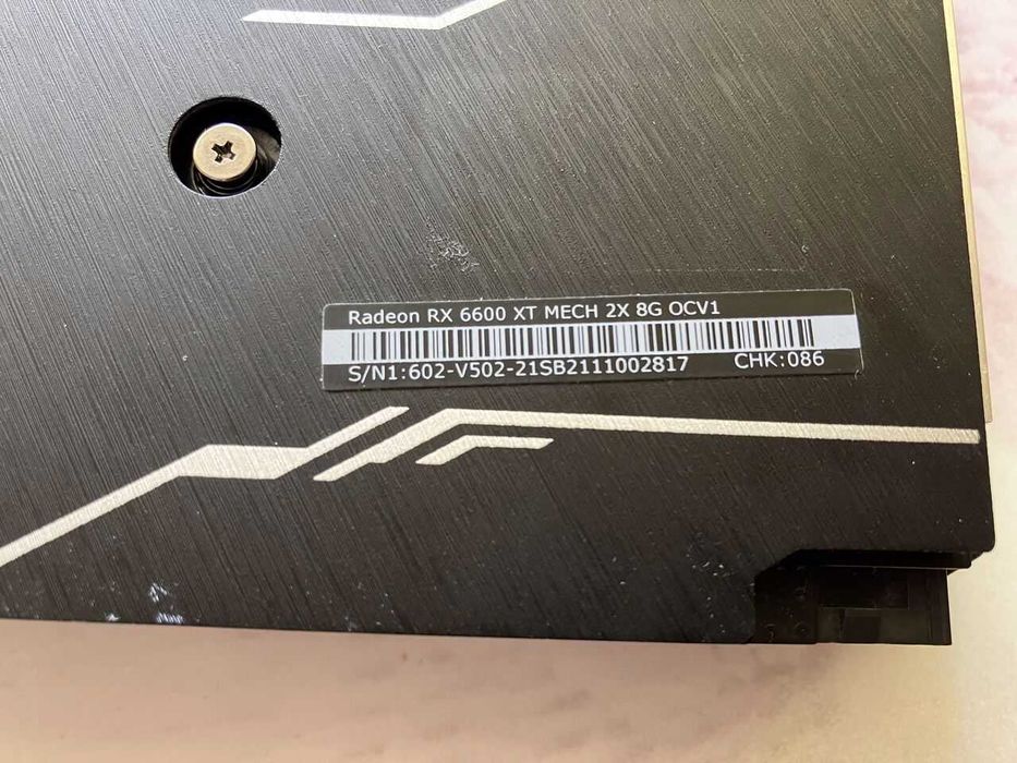 Karta graficzna MSI RX6600 Uszkodzona