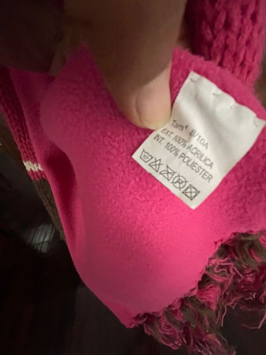 Cachecol cor de rosa