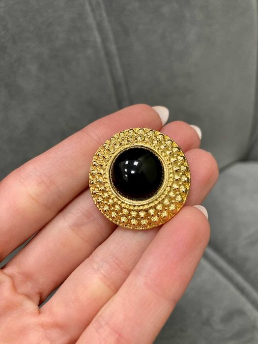 Nowe biżuteryjne złote guziki vintage luksus z USA koronka