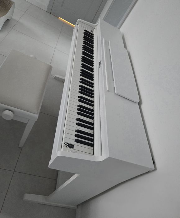 Pianino elektroniczne ELPIANO SLP-360 białe + biała ława