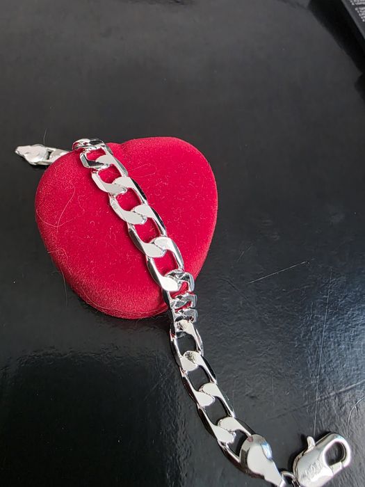 Nowa srebrna 925 bransoletka męska