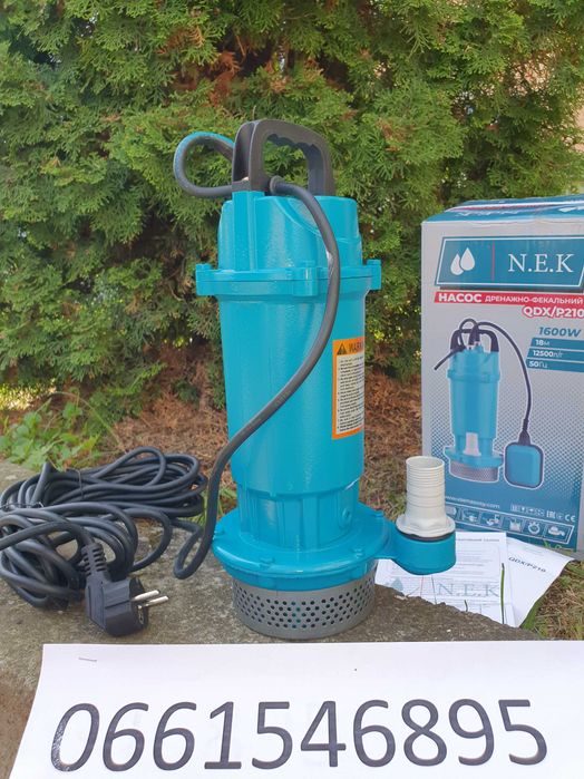Насос 1,5 Kw фекальний дренажний (ТІЛЬКИ ДОСТАВКА ПОШТОЮ)