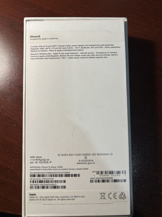 Продам Iphone 15