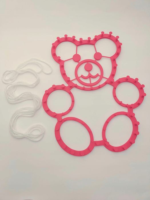 Szablon MIŚ- miś do zaplatania- terapia ręki