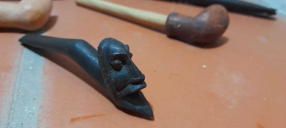 Lote de 5 cachimbos artesanais