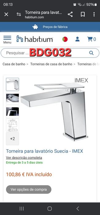 Torneiras Novas na Caixa  (IMEX)