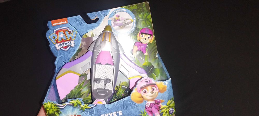 PAW Patrol Zestaw Psi Patrol Jungle Pups Pojazd Skye Falcon + figurka
