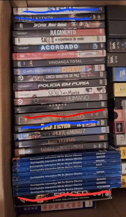 Lote de filmes DVDs