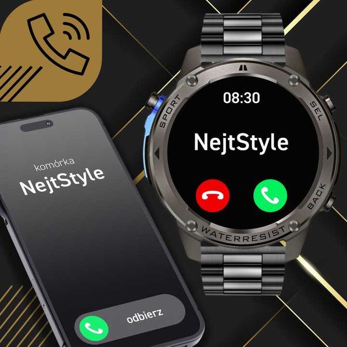SMARTWATCH Męski Zegarek Rozmowy GPS wodoodporny NOWY