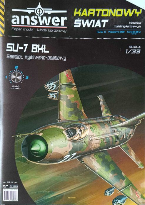 Model kartonowy Answer 10/2021: samolot SU-7 BKŁ FITTER