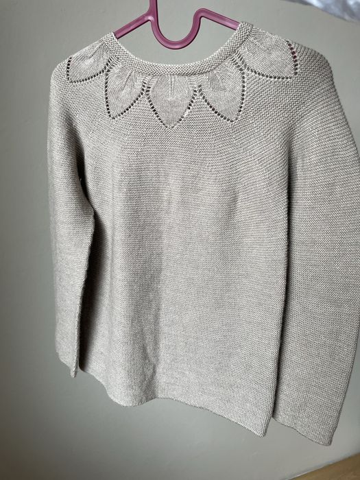 Kardigan lillelam merino wełna sweterek na guziki 116