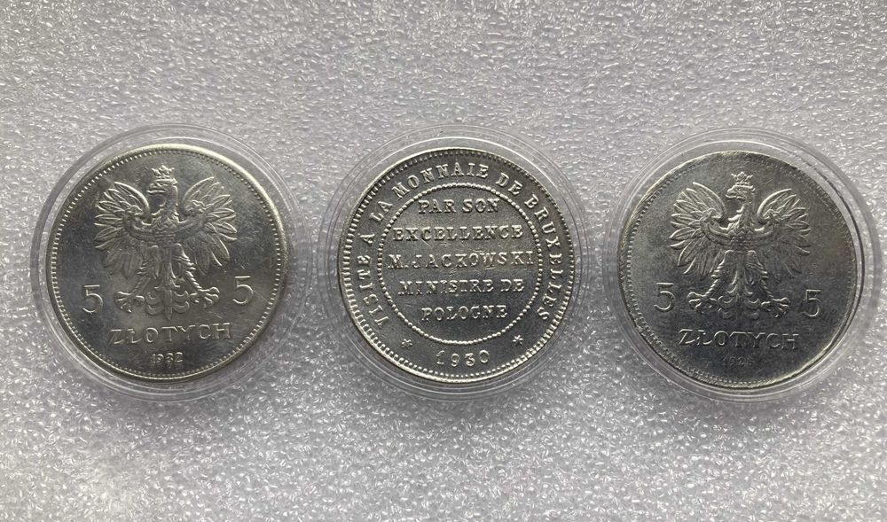 MONETY w pudełeczku 1930, 1931 i 1928.
