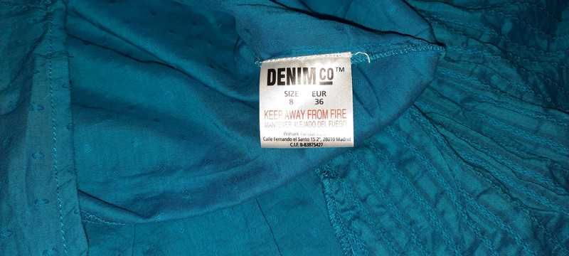 Niebieska tunika Denim & Co.