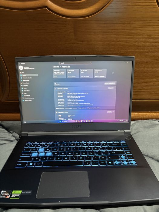 Portatil gaming MSI