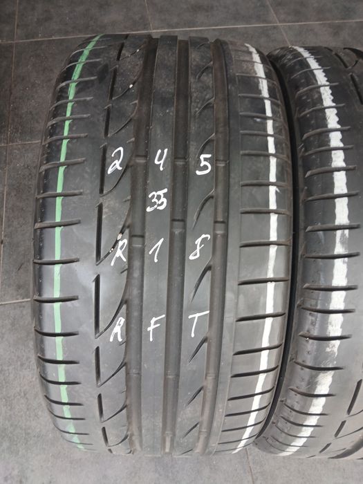 2 pneus 245 35 r18 RFT Bridgestone
