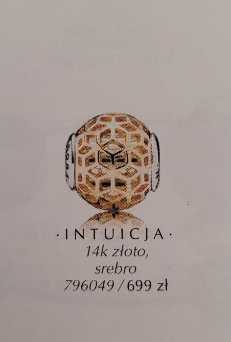 PANDORA ESSENCE Intuicja oryginalny 14k złoty charms 585G