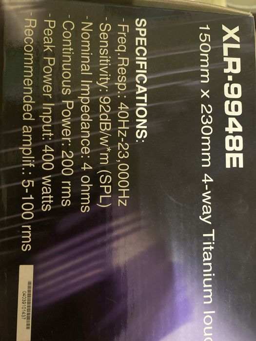 Coluna Boschmann xlr-9948