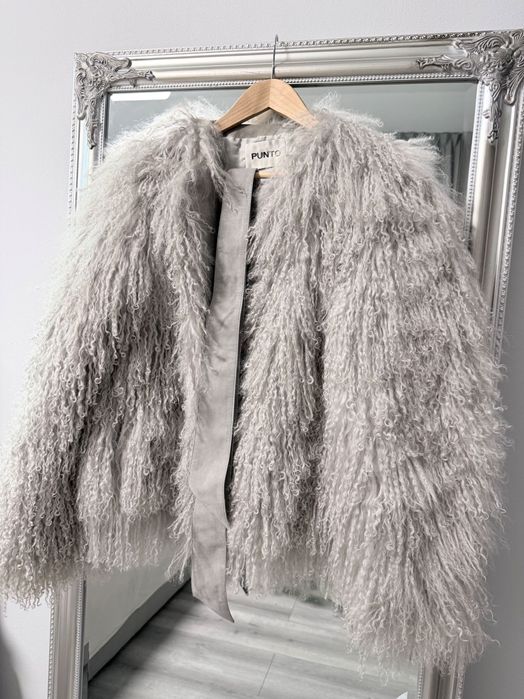 Шуба з натуральної лами