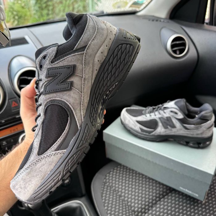 Чоловічі термо кросівки нюбеланс чорні і сірі New balance 1906 Cordura