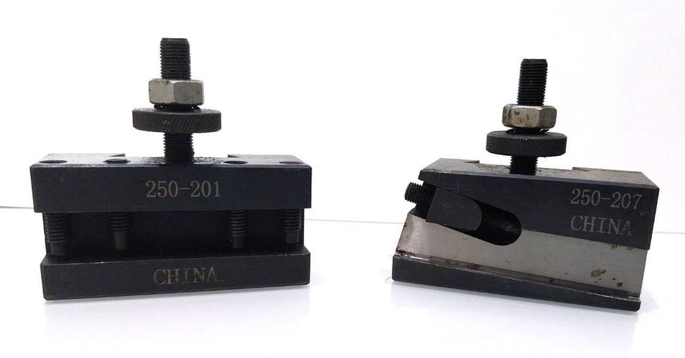 Dois suportes acessorios para torno de troca rapida