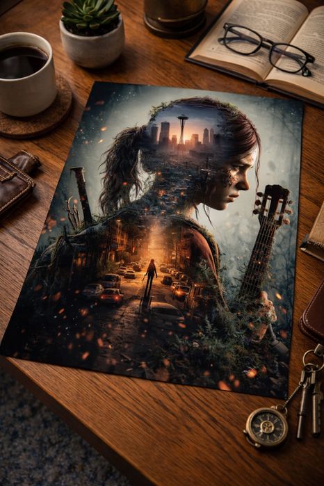 Ellie metalowy poster dla fanów