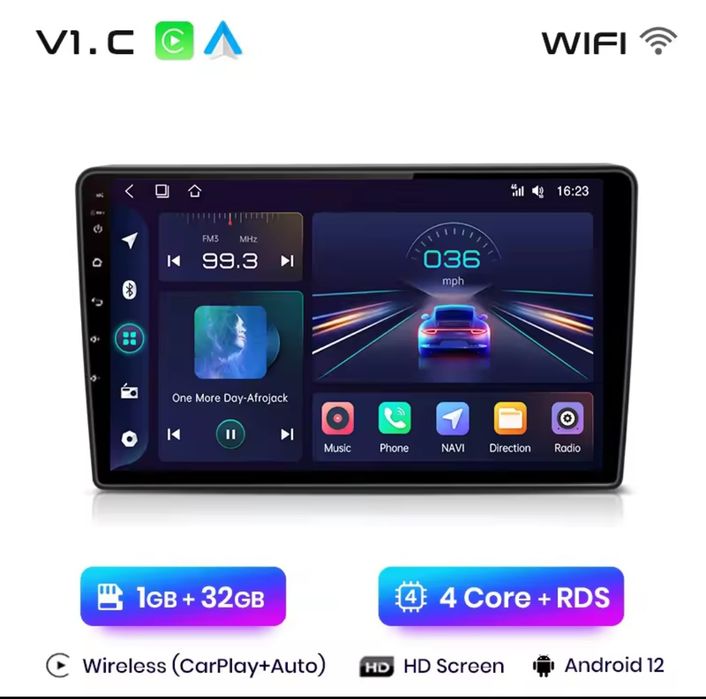 Rádio 9" Opel Astra Zafira Antara 2005-14 Carplay GPS Wi-Fi novo