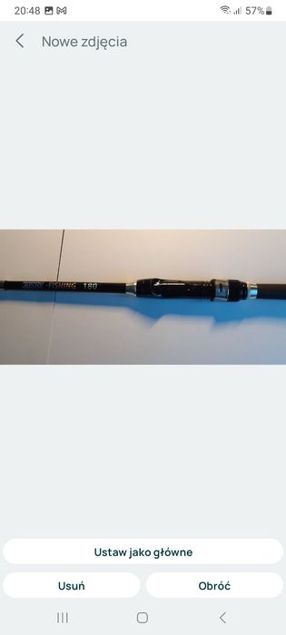 Wędka spinning 180 cm carbon, teleskop