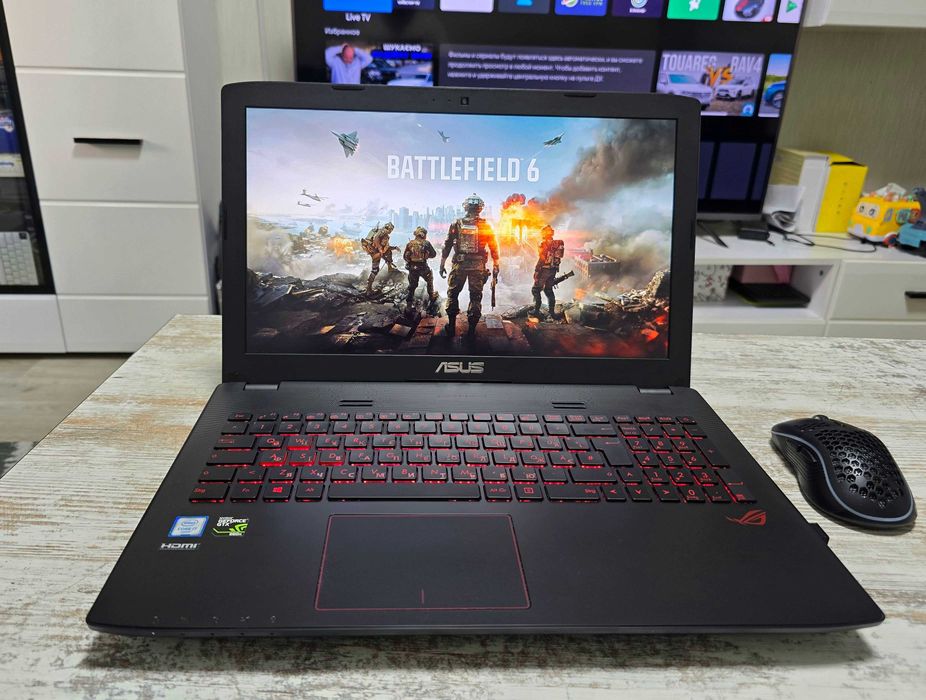 Игровой Asus ROG 15.6" IPS (Core i5/Nvidia GTX960M/ОЗУ 12GB DDR4/SSD+1TB HDD/АКБ 4ч)